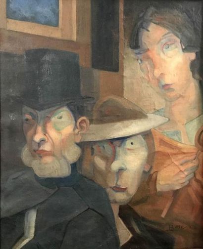 JEAN DE BOSSCHERE (1881-1953) Trois Figures...