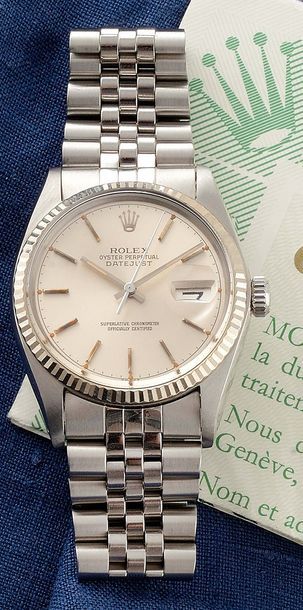 null ROLEX OP DATEJUST

REF 16014 ? VERS 1977

MONTRE DE VILLE

en acier et or blanc...