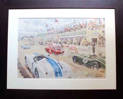 null Géo HAM (Georges Hamel, 1900- 1972)

« Les 24 Heures du Mans 1952 »

Lithographie...