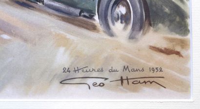 null Géo HAM (Georges Hamel, 1900- 1972)

« Les 24 Heures du Mans 1952 »

Lithographie...
