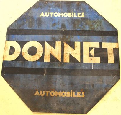 null "Automobiles Donnet"

Plaque en tôle peinte, simple face octogonale, promotionnelle...