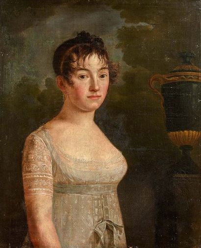 null Andrea APPIANI, (1754-1817), entourage de Ecole FRANCAISE vers 1810 Portrait...