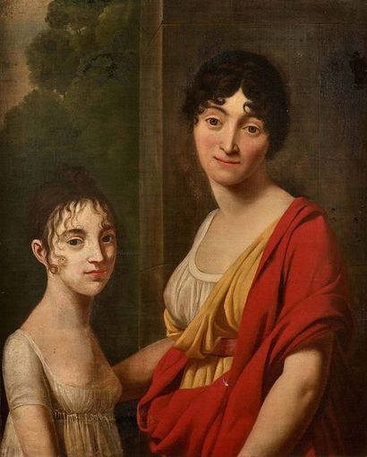 null Gioacchino Giuseppe SERANGELI, atelier de Ecole FRANCAISE vers 1800 Portrait...