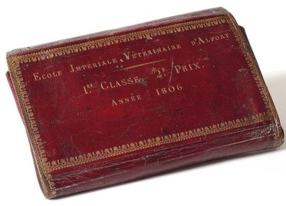 null Ecole Impériale Vétérinaire d’Alfort, 1e classe, 2e prix, année 1806. Trousse...