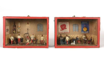 null CBG ronde bosse : Deux dioramas : « LA CAMBUSE » et « LE MESS » (12 pièces)...