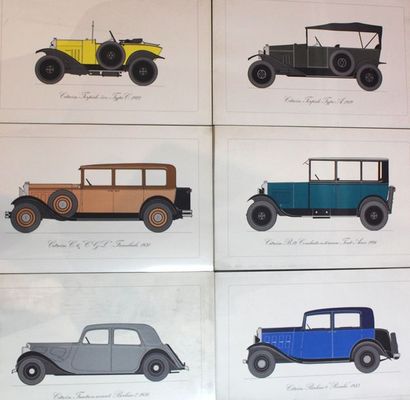  «  Citroën » - lithographie « l'attraction » signée et datée Roland Lat, 1984 en...