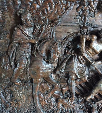 null ECOLE ALLEMANDE du XVIIème siècle (ou Europe du Nord) Le Martyre de Saint-Laurent...