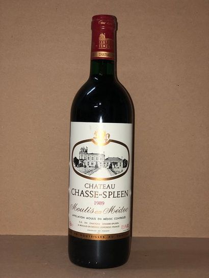 null 12 Blle Château CHASSE SPLEEN (Moulis) 1989 - Belles / CBO