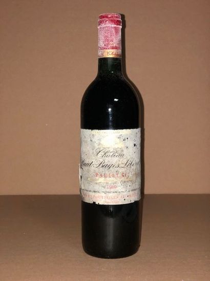 null 6 Blle Château HAUT BAGES LIBERAL (Haut Médoc) 1989 - Etiquettes moisies