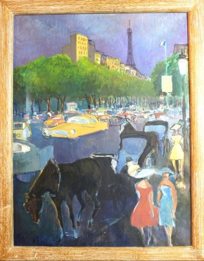 null Jean-Louis CLERC ( 1908-1961)


« Le Rond Point »


Huile sur toile, signée...