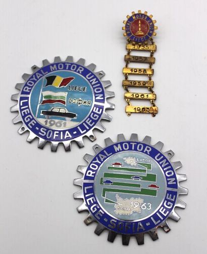 null "Liège-Sofia-Liège, 1961 et 1963"


Deux badges en métal émaillé "Royal Motor...