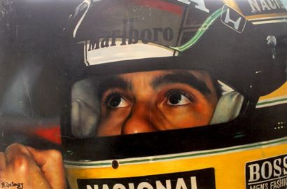 null Bernard de SOUZY ( né en 1948)


« Portrait de Ayrton Senna »


Huile sur toile,...