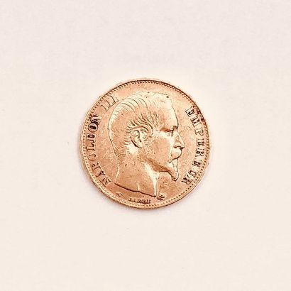 null PIECE de 20 Francs à l'effigie de Napoléon III datant de 1857. Poids : 6,40...