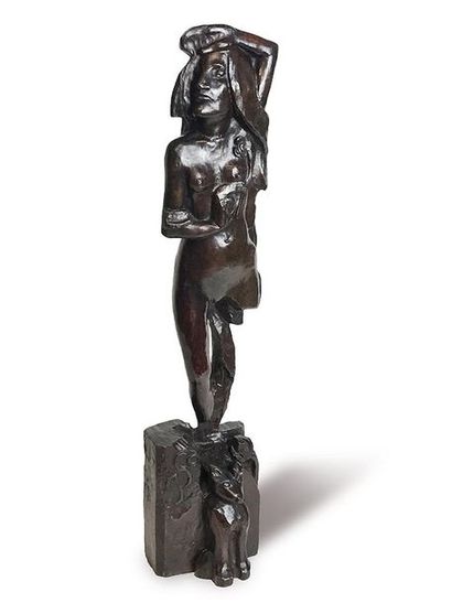 null PAUL GAUGUIN (1848 - 1903), d’après VALSUANI Fondeur « La Luxure » Bronze à...