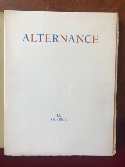 null ALTERNANCE Edition Paris, Le Gerbier, 1946 In-4, en feuilles, chemise, étui...
