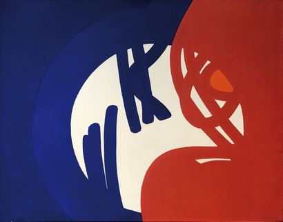 null JAMES PICHETTE (1920-1996) Quatre couleurs «in» Huile sur toile Signée et datée...