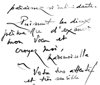 null MATHIEU (Georges). Ensemble de 12 lettres et 2 imprimés.	 – 12 LETTRES AUTOGRAPHES...