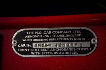 1977 MG B Numéro de série GHN5420987G

Carte grise française



C’est au salon de...