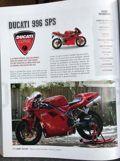 DUCATI 996 SPS Cadre numéro ZDMH100AAXB002684

Ex Johnny Hallyday

Numérotée 119/150

Carte...