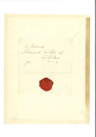 null WELLINGTON (Arthur Wellesley, duc de). Lettre autographe en français à la comtesse...