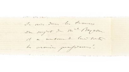 null NAPOLÉON III. Lettre autographe signée « Napoleon » au ministre de la Guerre...