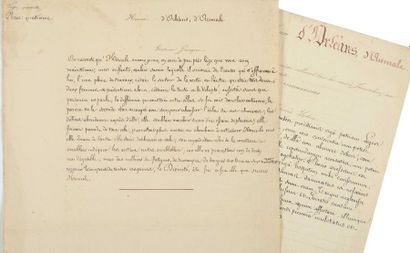 null AUMALE (Henri d'Orléans, duc d') et autour. 15 lettres et pièces. Années 1830-1877....