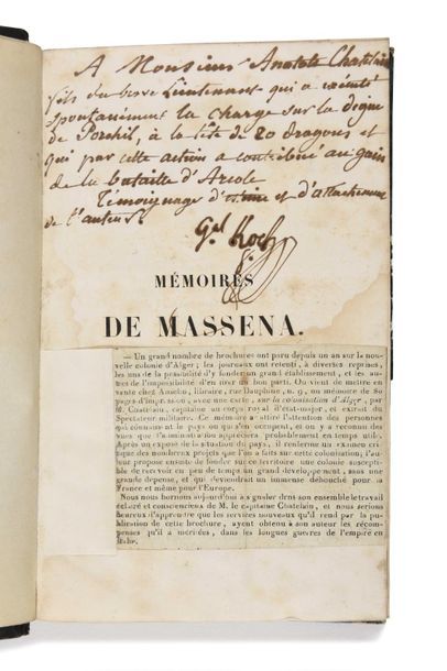 null [MASSÉNA (André)] KOCH (Frédéric). Mémoires de Masséna rédigés d'après les documents...