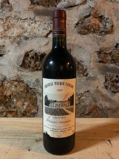 null 6 Blle Chateau PIQUE CAILLOU (Graves) 1990 - Bons niveaux / EA