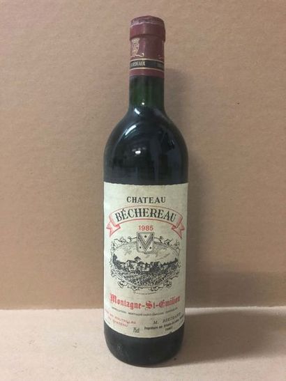 null 6 Blle Château BECHEREAU (Montagne Saint Emilion) 1985 - Belles