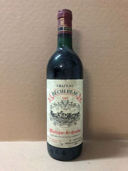 null 6 Blle Château BECHEREAU (Montagne Saint Emilion) 1985 - Belles