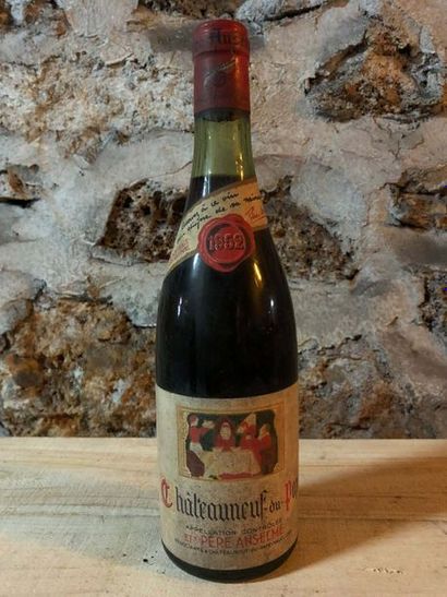 null 1 Blle CHATEAUNEUF DU PAPE (Père Anselme) 1952 - Très belle