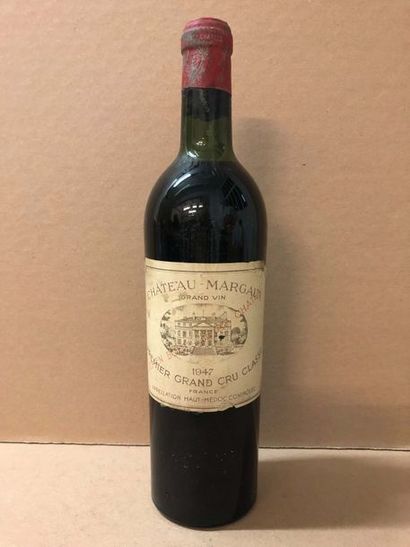 null 1 Blle Château MARGAUX (Margaux) 1947 (Mise du Château) / TLB / Dessus capsule...