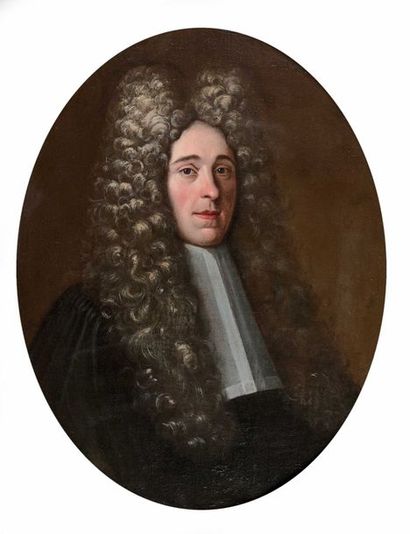 null ECOLE FRANCAISE vers 1730 Portrait de magistrat dit de La Grange en président...