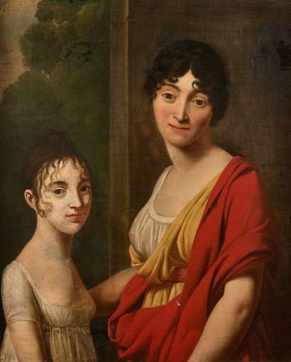 null Gioacchino Giuseppe SERANGELI, atelier de Ecole FRANCAISE vers 1800 « Portrait...