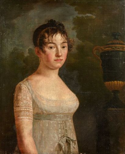 null Gioacchino Giuseppe SERANGELI, atelier de Ecole FRANCAISE vers 1800 « Portrait...