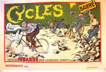 null "Cycles Barré"

Affiche lithographique pomotionelle des "Cycles Barré, Vous...
