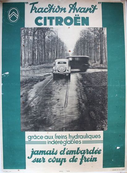 null "Citroën - Traction Avant"

Affiche d'intérieur en couleurs, imprimerie des...