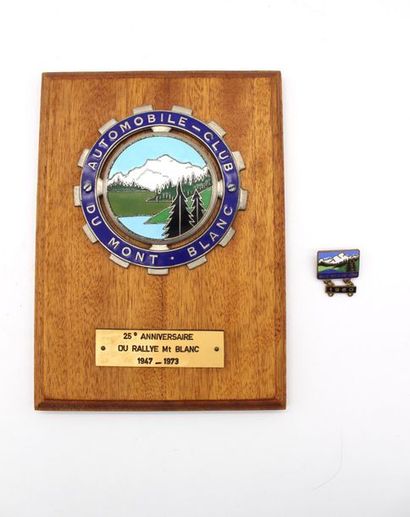 null "Rallye du Mont-Blanc"

Badge de calandre émaillé monté sur une planche en bois...