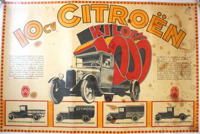null "Citroën 1000 Kilogs"

Affiche promotionelle "Citroën 1000 Kilogs" pour sa gamme...