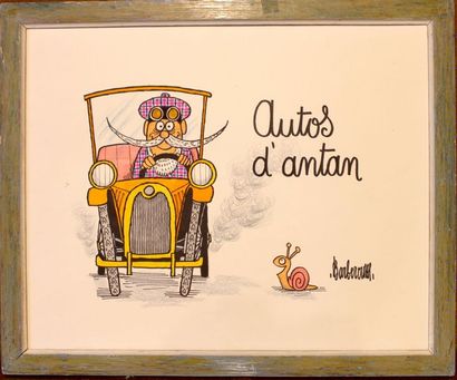 null BARBEROUSSE ( 1920-2010)

"Autos d'Antan"

Dessin aux crayons et encre de Chine,...