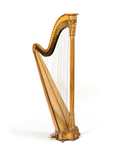 null Sebastian ERARD (1752-1931) pour Majesty Royal Family London Harpe en bois doré...