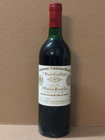 null 1 Blle Château CHEVAL BLANC (St Emilion 1er GCC) 1987 - TLB / Très belle étiquette...