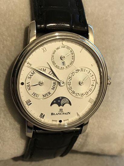 null BLANCPAIN modèle Villeret à Quantième perpétuel. 

Montre bracelet d'homme de...