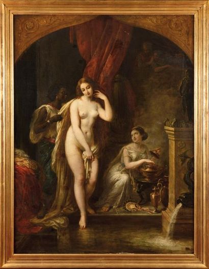 null Alexandre-Marie COLIN (1798-1873) Suzanne et les vieillards Huile sur toile...