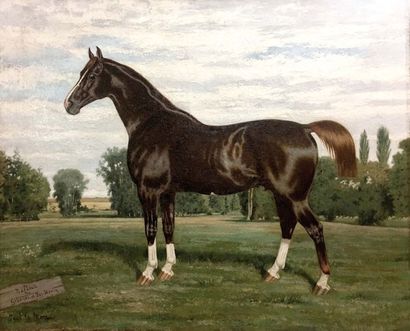 null Paul LE MORE (1831 - 1915) Néflier par Giboyer et Sir Henry Huile sur toile...