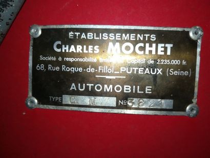 c1955 MOCHET TYPE CM Chassis n° 3821 Chassis n° 3828
Carte grise française
 
Charles...