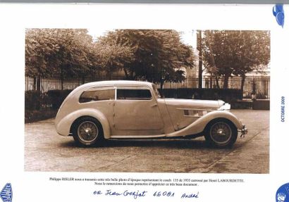 1936 Delahaye 135 Coupé Labourdette Châssis n° 46081

Superbe carrosserie aérodynamique...