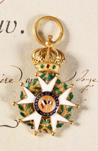 FRANCE ORDRE DE LA LEGION D’HONNEUR, institué en 1802. Rare étoile de commandeur...
