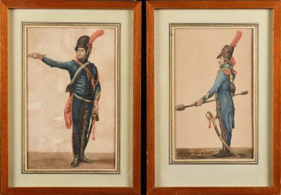 null LEJEUNE (Le Général Baron) Album de la Sabretache. - Brigadier du 5e régiment...