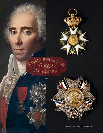 null FRANCE ORDRE DE LA LEGION D’HONNEUR, institué en 1802. Plaque de grand-croix...
